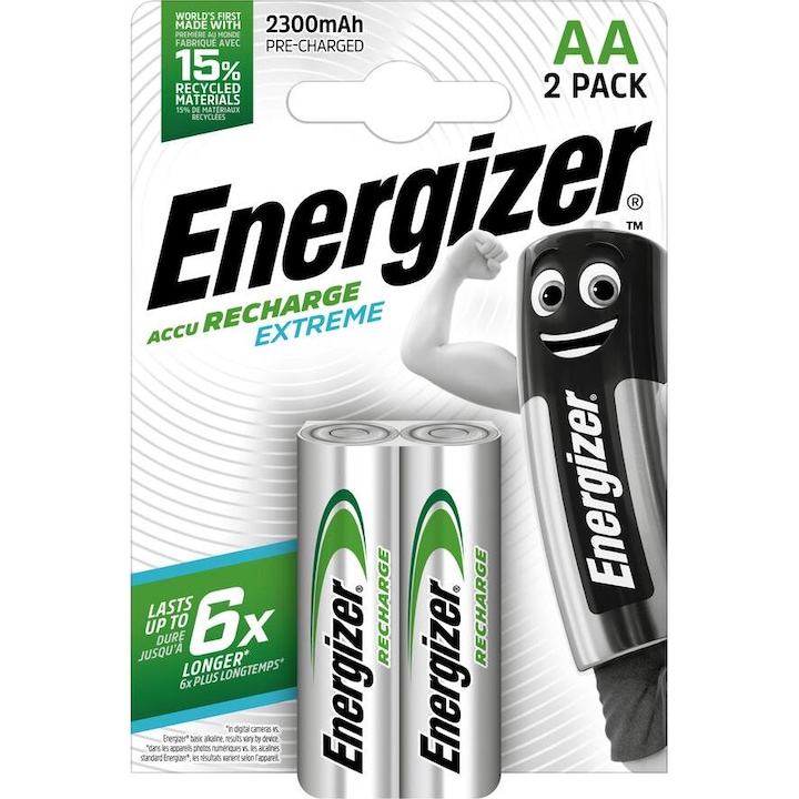 Energizer AA 2300mAh Elemek, 2 darabos, Buborékcsomagolásban