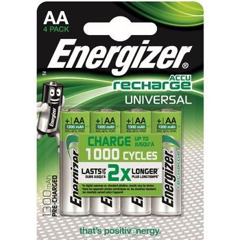 Acumulatori Energizer AA 1300mAh, blister 4 bucati Acumulatori Energizer AA 1300mAh, blister 4 bucati