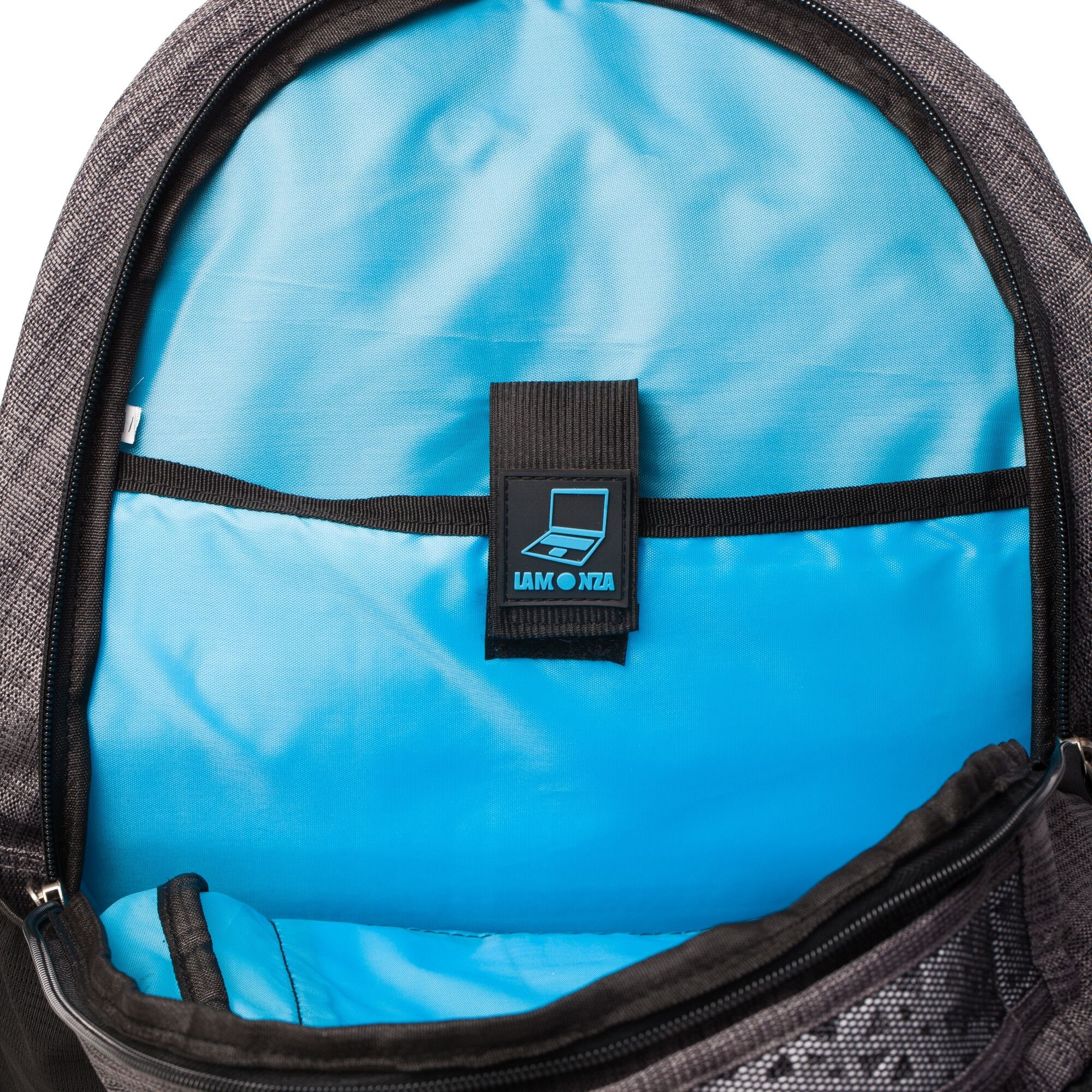 Rucsac laptop 15 inch Lamonza Nets 47x33x15 cm gri