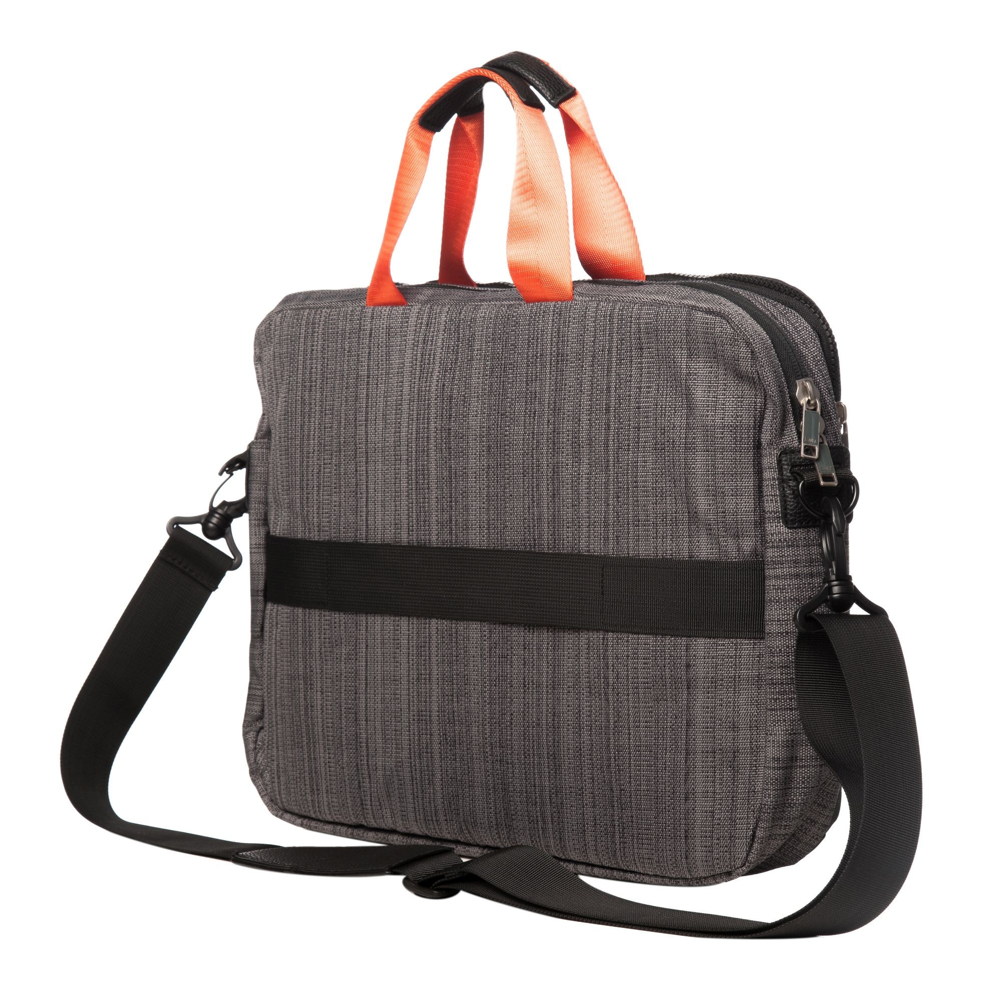 Geanta laptop 15 inch Lamonza Corsica 40x29x7 cm, gri / negru