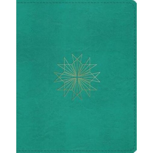 ESV Single Column Journaling Bible (Trutone, Teal, Resplendent Cross Design),