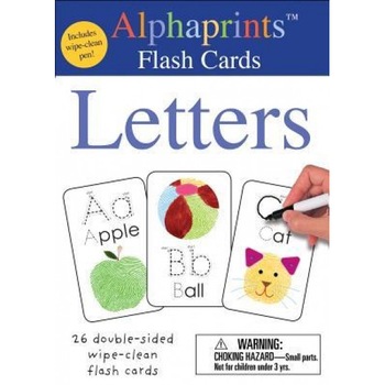 Alphaprints: Wipe Clean Flash Cards Letters, Roger Priddy (Author) Alphaprints: Wipe Clean Flash Cards Letters, Roger Priddy (Author)