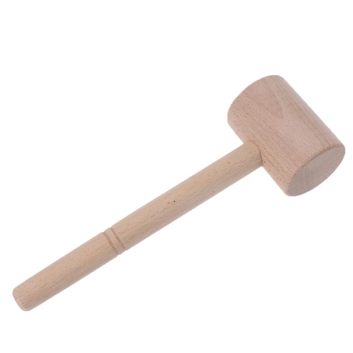 Ciocan mallet pentru sculptura in lemn ZYBLSSBB LSM2xh7295-BCS0171392, din lemn, natural, 22 x 8 x 5.3 cm