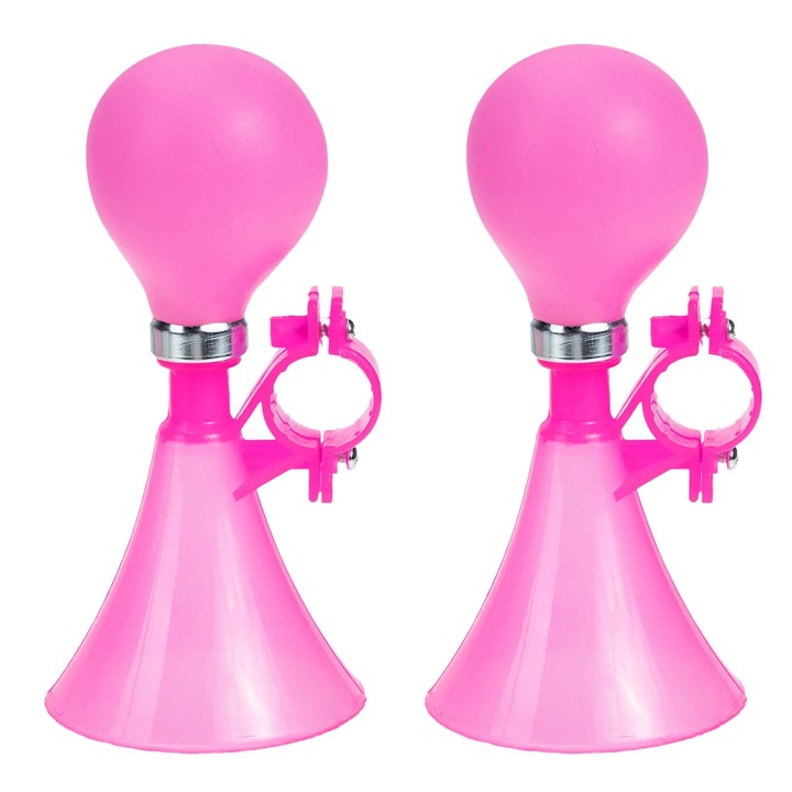 Claxon pentru bicicleta ZYBLSSBB LSM2xh2981-BCS0132263-1 din plastic, pentru copii, roz, set 2 buc.