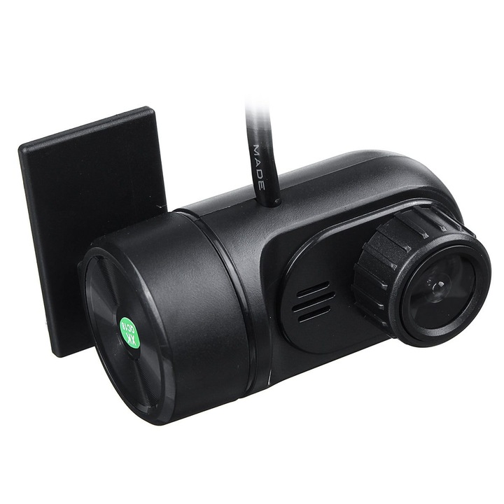 Camera auto DVR C18492, Full HD 1080p, unghi 140°, senzor CMOS 1/4", ecran 3 inch, G-senzor, vedere nocturna, alimentare USB 5V, negru, K0323-0807-CJ2682