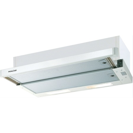 Hota incorporabila telescopica New Air Flexa NW GR/X A60 V3, Putere de absorbtie 300 m3/h, 1 motor, Filtre din aluminiu, 60 cm, Inox