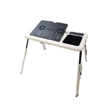 Masuta latop cu suport de pahar E-table, 2 cooler, USB Masuta latop cu suport de pahar E-table, 2 cooler, USB