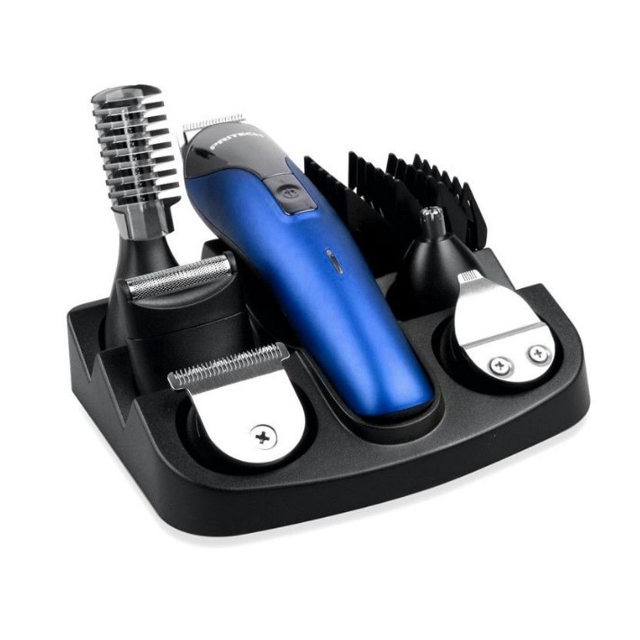 Aparat de tuns Pritech, 6 in 1, 14 accesorii incluse, acumulator