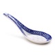 Linguri pentru supa din ceramica model traditional chinezesc K0323-0807-CJ554, set 5, alb/albastru, 13 x 4.5 cm