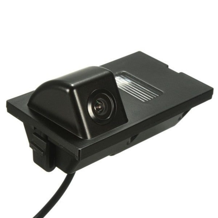 Camera marsarier auto K0323-0807-CJ3153, compatibila Land Rover Freelander 2/Discovery 3/Discovery 4/Range Rover Sport (2005-2013), CCD 720x540, 520 TVL, unghi 120°, vedere nocturna, rezistenta la apa, negru, cablu video 5 m