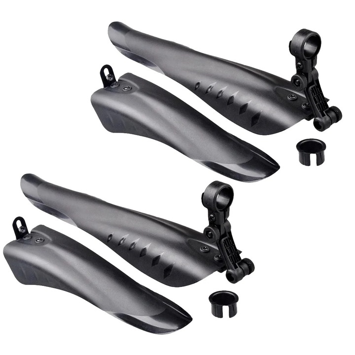 Aparatoare de noroi pentru bicicleta ZYBLSSBB LSM2xh2082-BCS0116260, set fata si spate din plastic, reglabil pentru tija de sa/rame, potrivit pentru tija O