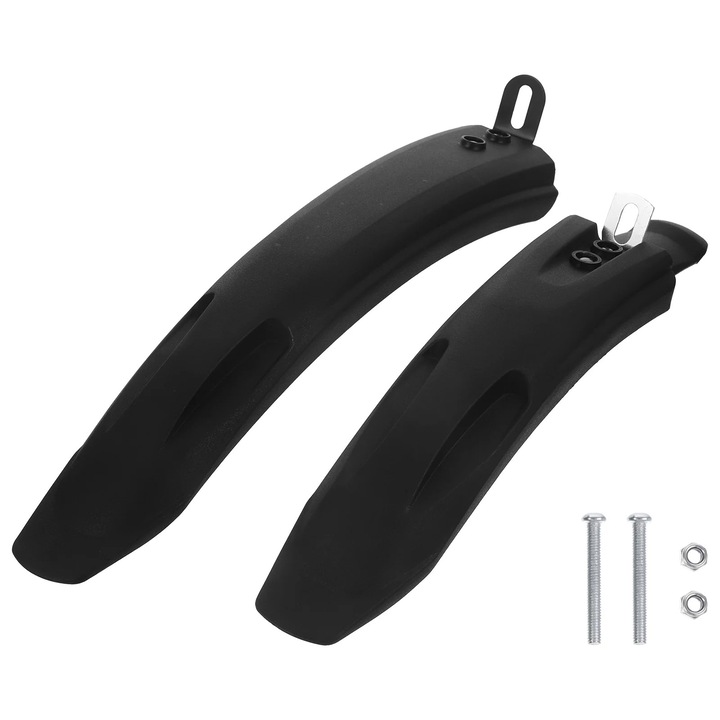 Aparatoare noroi pentru bicicleta ZYBLSSBB LSM2xh1036-BCS0097614, pentru roti 14/16/18 inch, din PP, negru, set 2 buc
