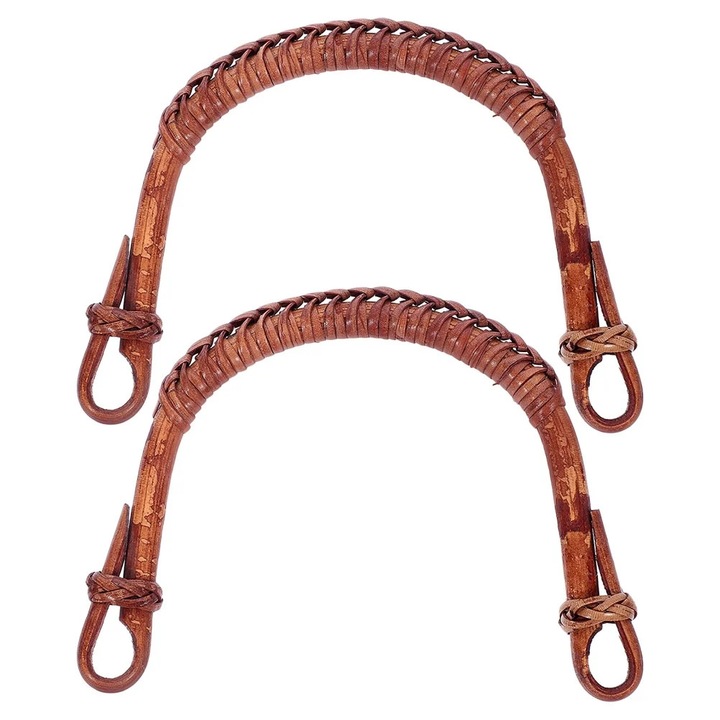 YANYXR BCS2917431 rattan teáskanna cserefogantyúk, hőálló, fonott minta, világosbarna, 2 db-os készlet, 12.5 x 10.5 x 1 cm