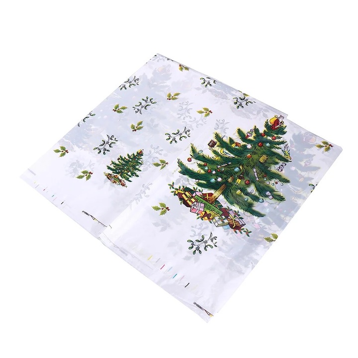 YANYXR BCS2917770 PVC terítő, karácsonyi mintával, eldobható, többszínű, 180 x 110 cm