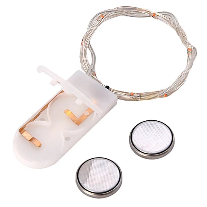 YANYXR BCS2918627 LED fényfüzér, színes dekorációs fények, elemes tápellátás, műanyag, 100 cm, többszínű