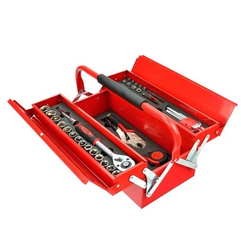 Trusa chei tubulare si unelte Geko G10850, cutie metal, 150 bu Trusa chei tubulare si unelte Geko G10850, cutie metal, 150 bu