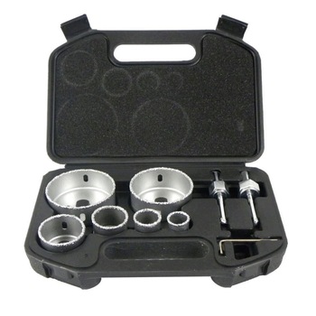 Set 6 carote diamantate Geko G39990, dimensiuni 22-73 mm Set 6 carote diamantate Geko G39990, dimensiuni 22-73 mm