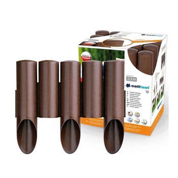 Set bordura pentru delimitare gradina Cellfast Standard 5, lungime totala 2.32 m, Maro Set bordura pentru delimitare gradina Cellfast Standard 5, lungime totala 2.32 m, Maro