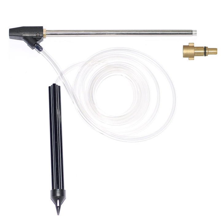 Kit pentru sablare umeda pentru spalator cu presiune K0323-0807-CJ12381, compatibil Nilfisk/STIHL, furtun 3 m (9 ft), piese cauciuc+otel, multicolor