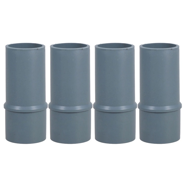 Adaptor universal pentru furtun aspirator YANYXR BCS2921846, pentru tub O interior 32 mm, ABS, gri, set 4 buc., 7.2 x 3.1 x 3.0 cm