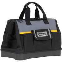 Geanta pentru scule Stanley 1-96-183, cu deschidere larga, 16 inch, depozitare convenabila pentru unelte manuale si accesorii, acces rapid la unelte: design deschis si stabil, non-colapsabil pentru acces rapid la unelte, baza rigida impermeabila