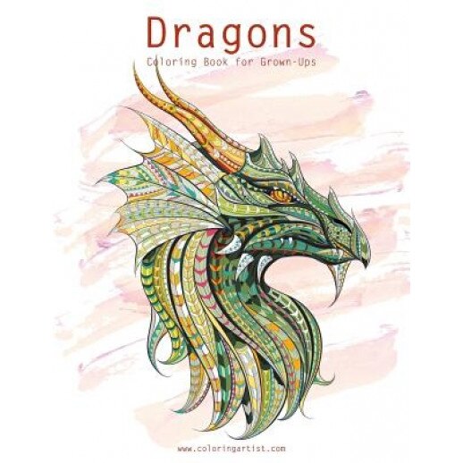 Dragons Coloring Book for Grown-Ups 1 & 2, Nick Snels (Author)