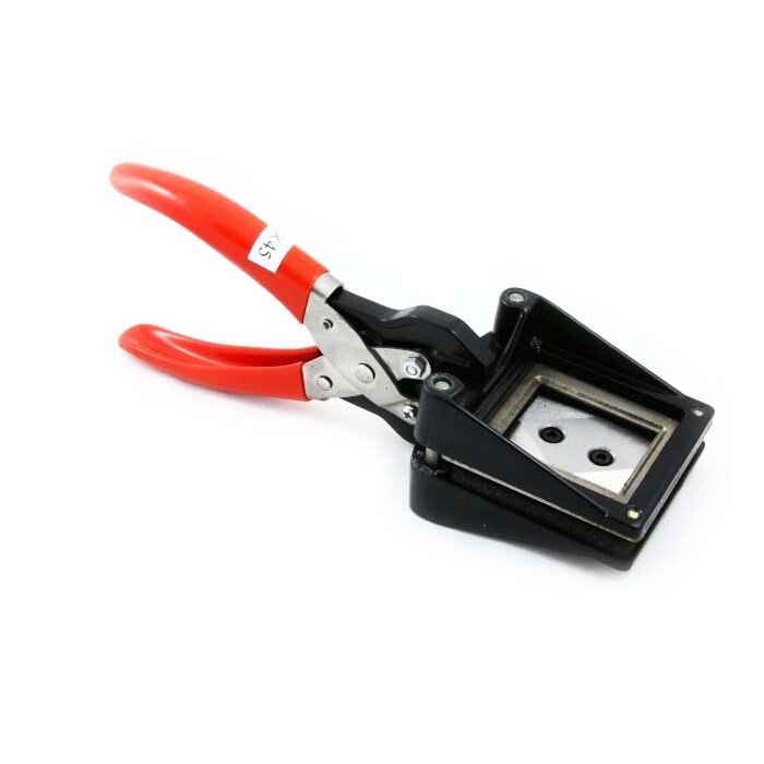 Cutter de taiat hartie 35x45mm pentru fotografii oficiale, permis, pasaport, Massa, Rosu/Negru