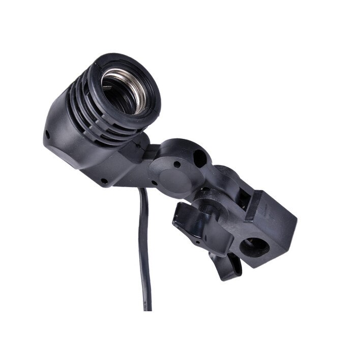 Cadru unic Massa pentru bec si umbrela, Negru