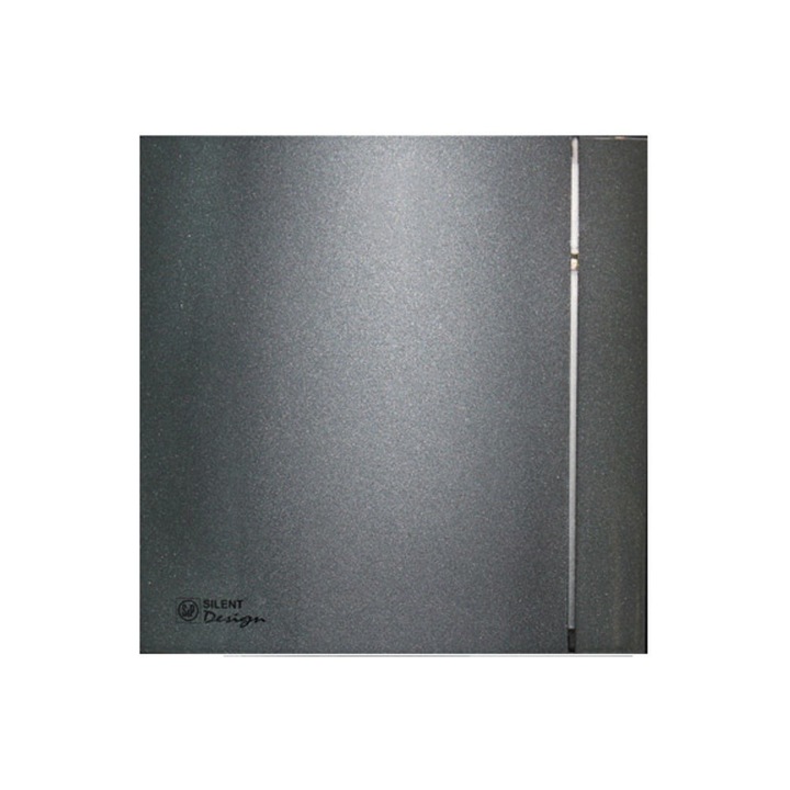 Ventilator de extractie pentru baie si grupuri sanitare Soler & Palau Silent 200 CZ Grey Design 4C, Sistem axial, Diametru 120 mm, Debit aer 175 mc/h