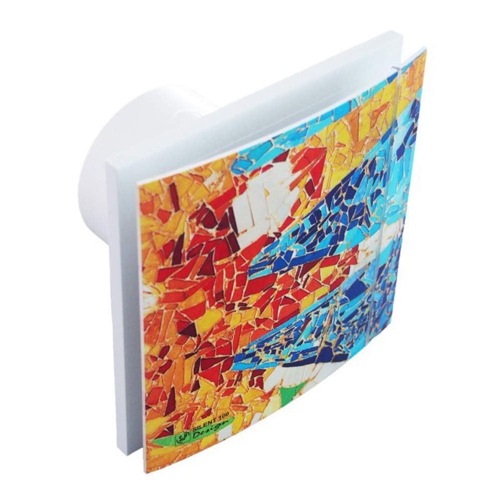 Ventilator de extractie pentru baie si grupuri sanitare Soler & Palau Silent 100 CRZ Design Barcelona, Sistem axial, Diametru 100 mm, 2100 RPM, Debit aer 85 mc/h