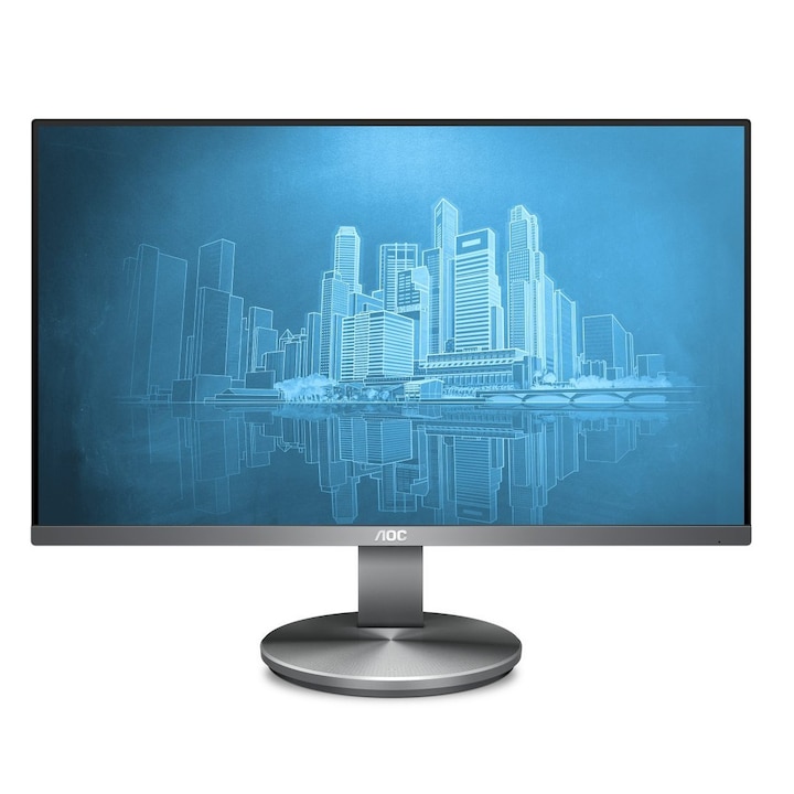 Монитор AOC 23.8", IPS, Full HD, DisplayPort, Сив, I2490VXQ