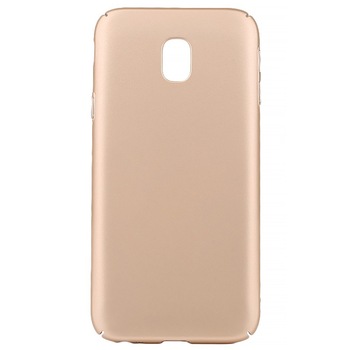 Husa de protectie Lemontti Hard Rubber Slim pentru Samsung Galaxy J3 (2017), Auriu