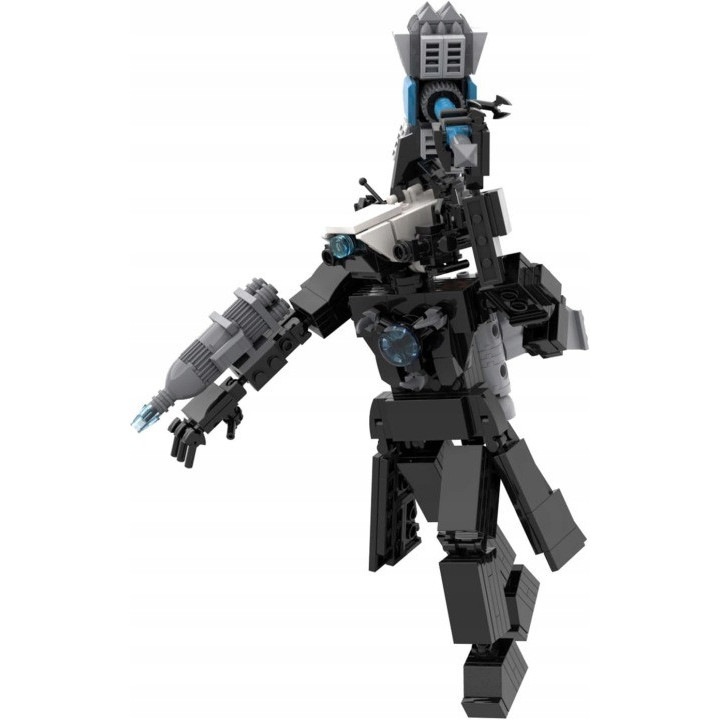 Set de constructie Skibidi Toilet Upgraded Titan Cameraman, figurina articulata, multicolor, 397 piese, model 31CJ-K0274-260825-3947