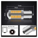 Bec auto LED 1156 BA15S P21W, 33x SMD 5630, sárga (irányjelző), 12-30V, alumínium ház, 4 db-os készlet, K0544-26807-1296-MLC