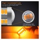 Bec auto LED 1156 BA15S P21W, 33x SMD 5630, sárga (irányjelző), 12-30V, alumínium ház, 4 db-os készlet, K0544-26807-1296-MLC