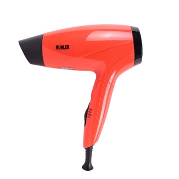 Uscator de par Muhler MD-1400F, Maner pliabil, 2 viteze, 1400W, 230V/50Hz, Portocaliu Uscator de par Muhler MD-1400F, Maner pliabil, 2 viteze, 1400W, 230V/50Hz, Portocaliu