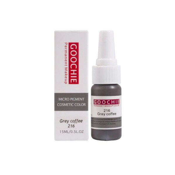 Pigment tatuaj cosmetic Goochie, 216 Grey Coffee, 15ml