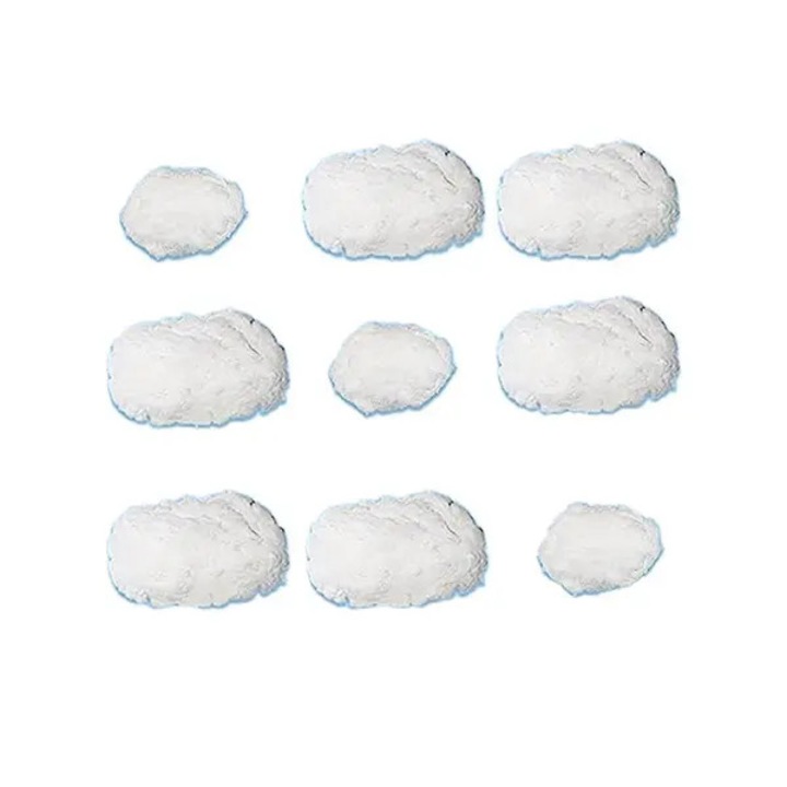 Mennyezeti dekoráció, szintetikus szálas felhők FRU-CJK0424-260808-318, 9 darab (3 x 5.9×5.9×5.9 in, 6 x 9.8×7.8×7.8 in), fehér