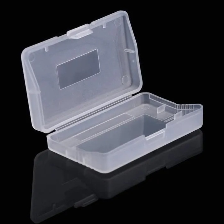 Cutie de depozitare cartuse jocuri cidiscount-xwx-260808-259, ABS rezistent la zgarieturi, pentru 10 cartuse Game Boy Advance, transparent