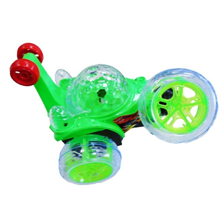 Jucarie Masina Nebuna Verde cu Telecomanda, Melodii si Lumini Colorate, SALAMANDRA KIDS®