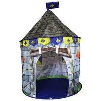 jucarie cort de joaca pentru copii model castel utilizare interiorexterior salamandra kids 135 cm inaltime albastrugri salamandra kids imagen 58_0_
0