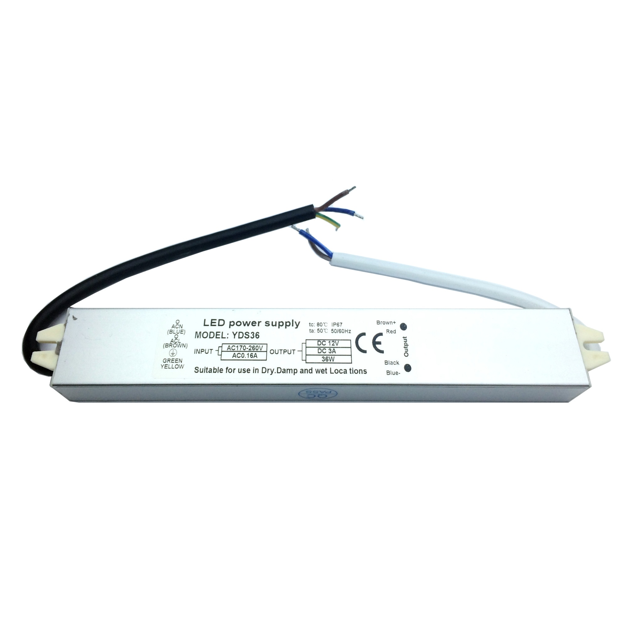 Sursa profesionala IDL de alimentare rezistenta la apa 12V 5A YDS60, IP67