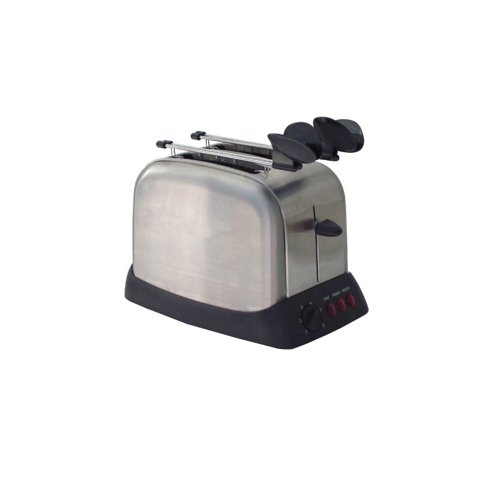 Prajitor de paine Ardes AR1T30, 1000 W, 2 felii, Functie decongelare , incalzire si anulare, Inox