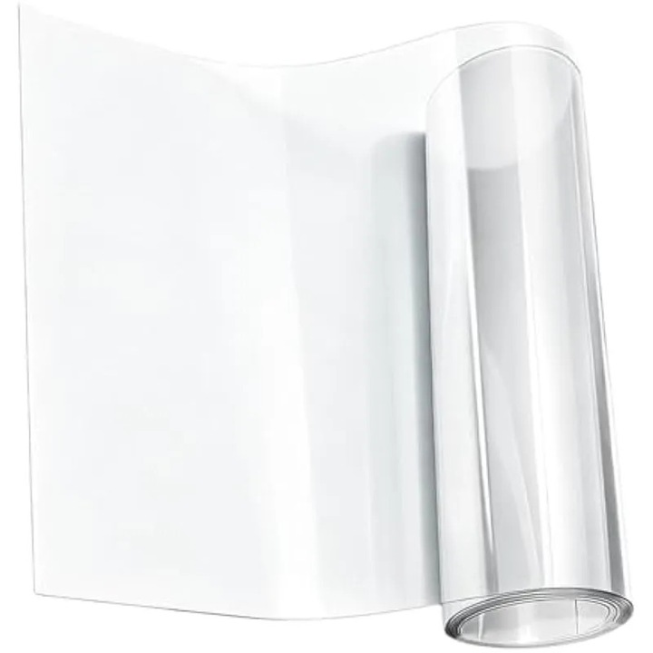 Scut anti-veverite pentru hranitoare de pasari, folie PVC transparenta taiata la dimensiune, montaj reglabil pentru stalp/trunchi, protectie impotriva veveritelor si ratonilor, K0575-260807-0318-AMC