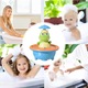 K0575-260807-1816-AMC gyerek fürdőjáték szökőkút, vízzel aktiválódó többszínű világítás, ABS test, kiegészítő készlettel, többszínű