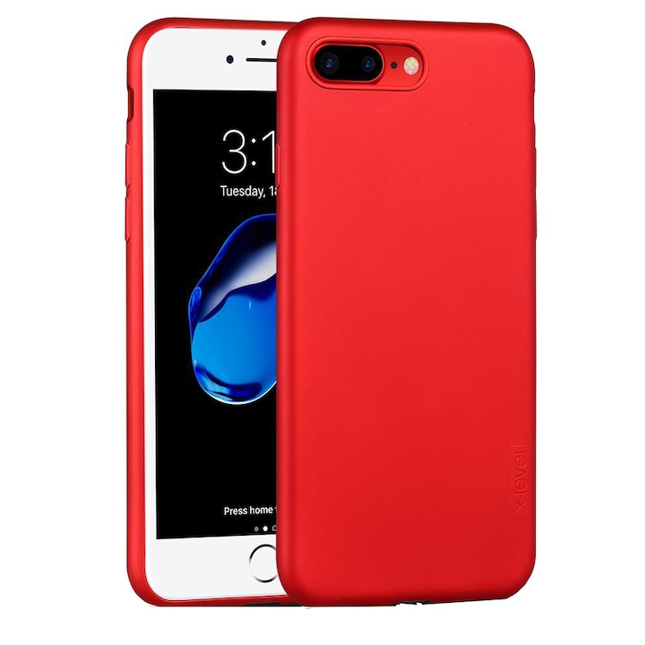 X-LEVEL Guardian szupervékony tok, iPhone 7 Plus / 8 Plus kompatibilis, piros