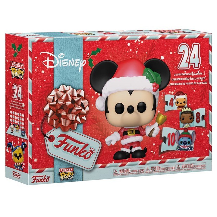 Адвент календар Funko Pocket Pop! Disney 889698944670, комплект от 24 лицензирани винилови фигурки, многоцветен