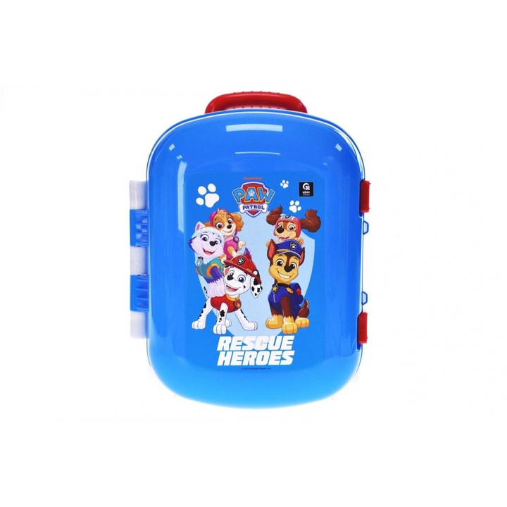 Qbee, детски куфар от твърда пластмаса с щампа Paw Patrol Druzyna Bohaterow, син