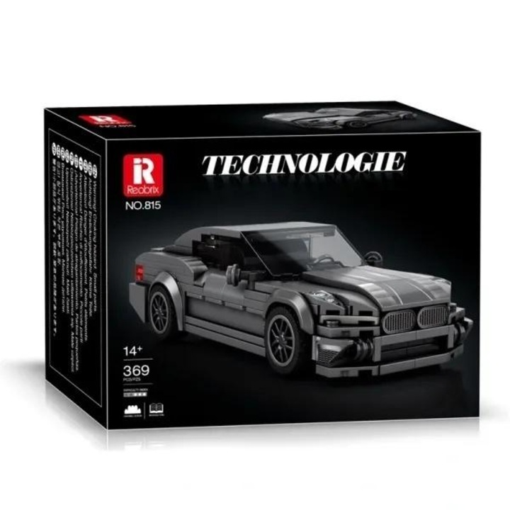 Set de constructie Reobrix Sports Coupe NO.815, 369 piese, gri, 12+