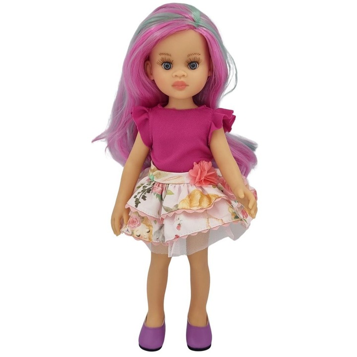 Papusa Paola Reina 798871, spaniola din vinil, 32 cm, multicolor